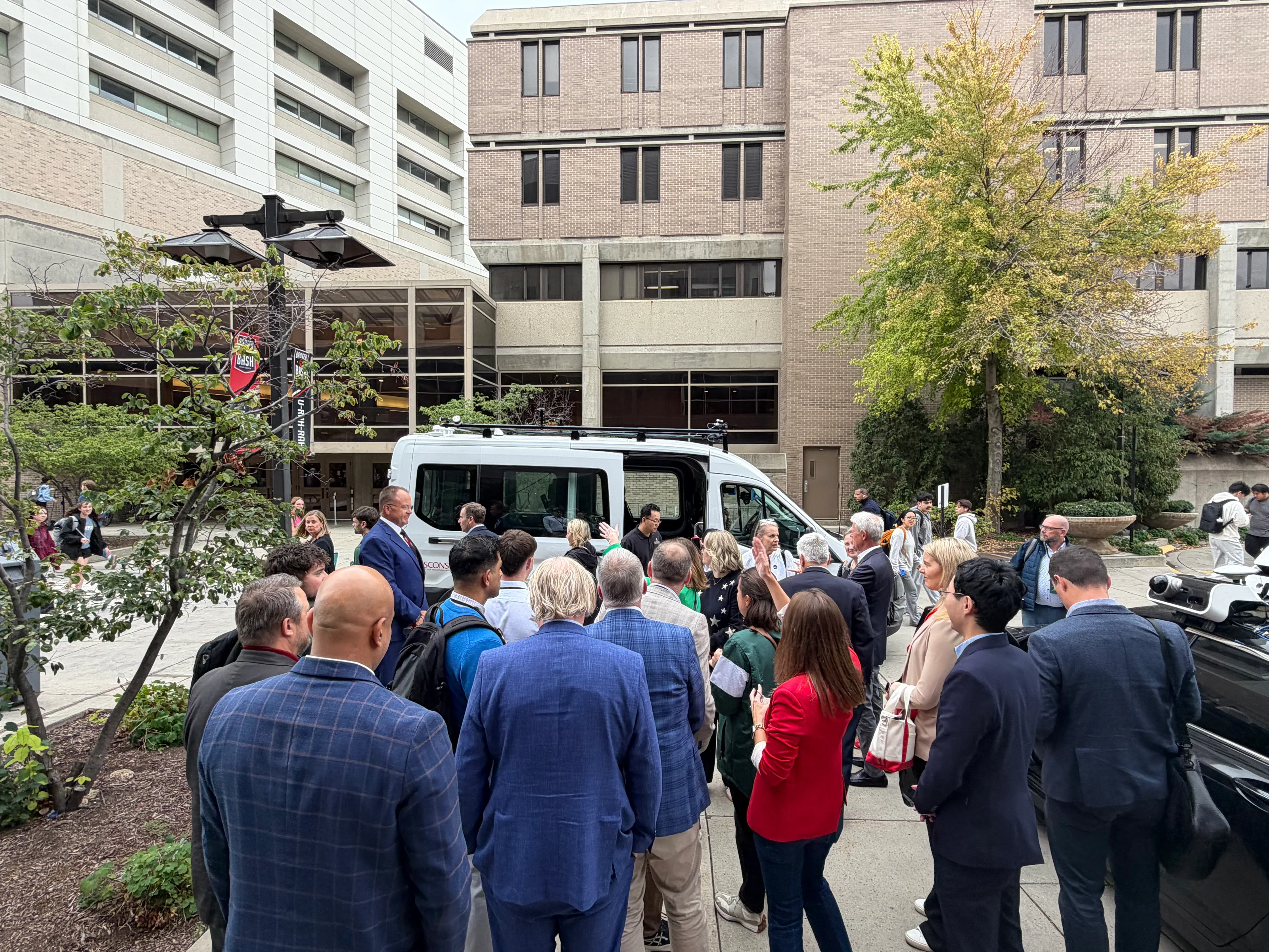 Overview of the Irish delegation's autonomous vehicle demonstration at Union South