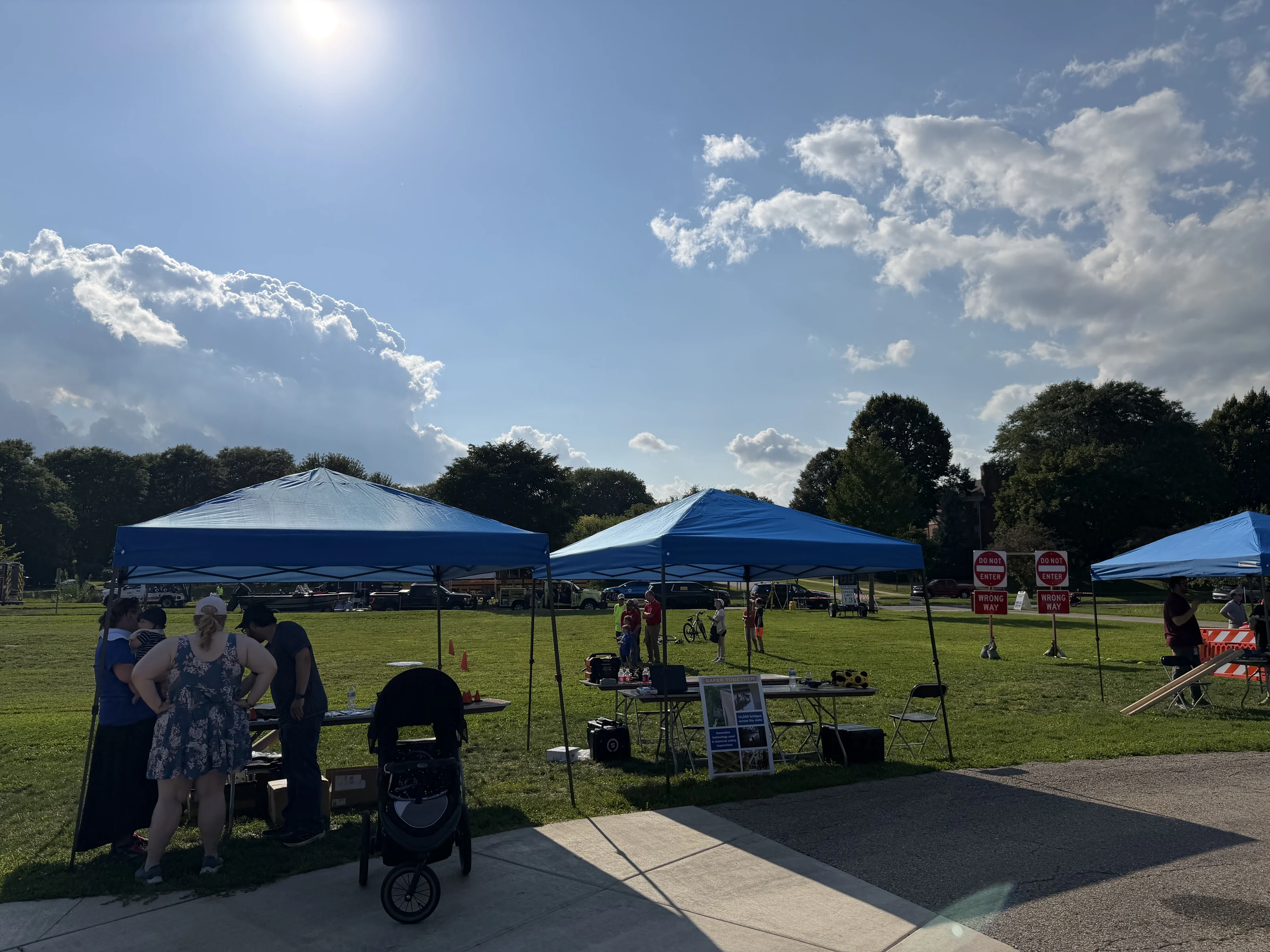 Safer Together Community Event booths at Rennebohm Park